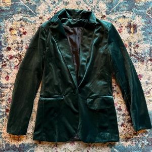 Velvet Blazer Green Emerald women’s small